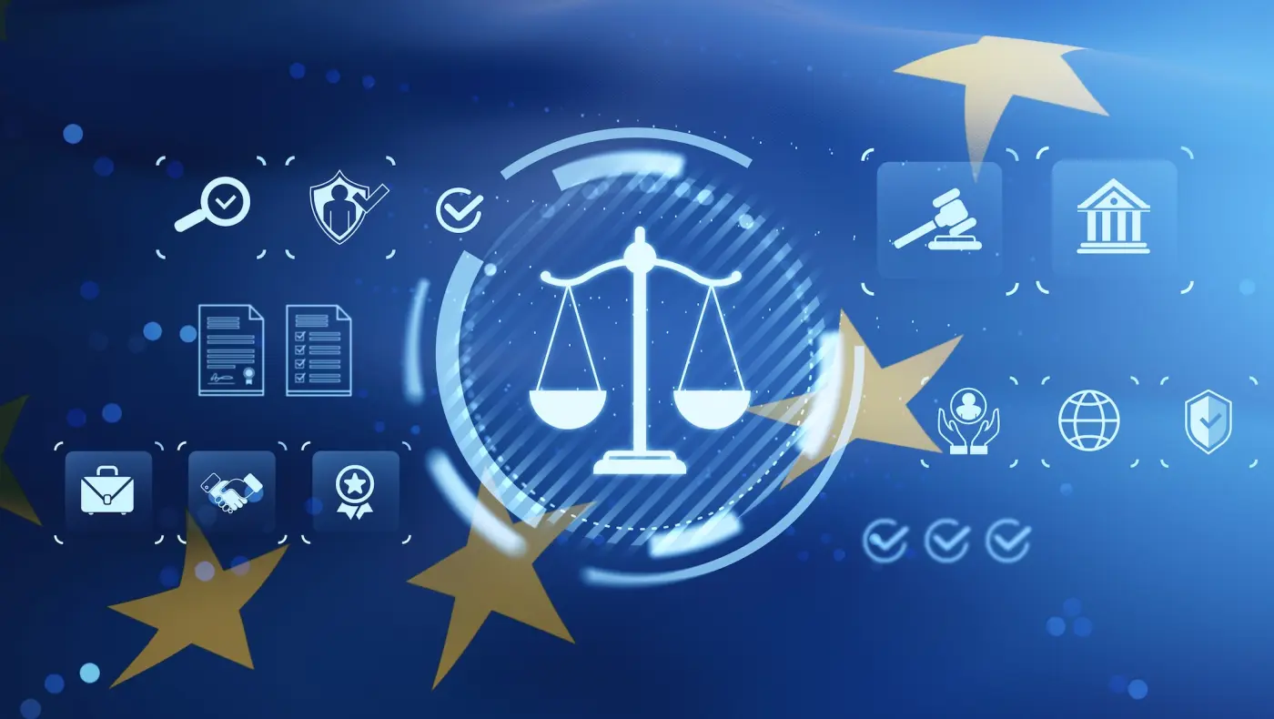 Znázorňění rozhodování o správních pokutách za porušení GDPR.
