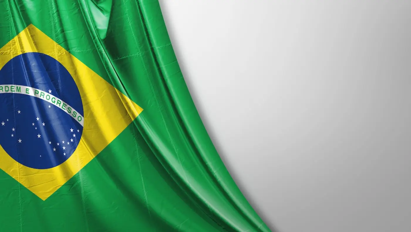 Brazilská vlajka (Zdroj: Adobe Stock)